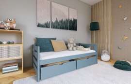 Kinderbett Ergo - 80x180 cm - Grau