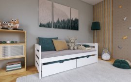 Kinderbett Ergo - 90x190 cm - Weiß
