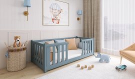 Kinderbett Fero - 80x200 cm - Grau