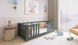 Kinderbett Fero - 90x190 cm - Graphit