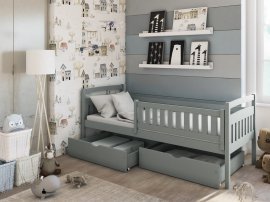 Kinderbett Terry - 90x200 cm - Grau