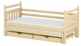 Kinderbett mit zusätzlichem Bett Daniel - 80x200 cm - Kiefer