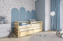 Kinderbett mit zusätzlichem Bett Senso - 80x160 cm - Kiefer