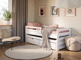 Kinderbett mit zusätzlichem Bett Senso - 80x200 cm - Weiß