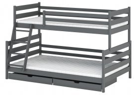 Bett na kat Fami - 90x200/120x200 cm - Graphit