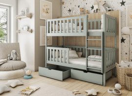 Bett na kat Michalina - 90x190 cm - Grau