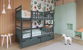 Bett na kat Monika - 90x200 cm - Graphit