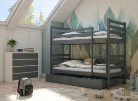 Bett na kat Nemo - 80x200 cm - Graphit