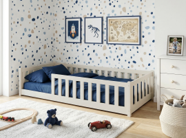 Kinderbett Bella - 90x200 cm - weiß