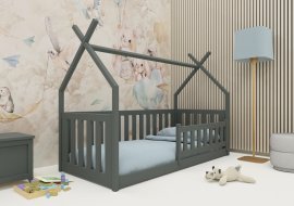 Kinderbett Bogus - 80x160 cm - Graphit