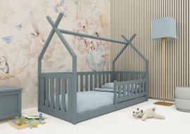 Kinderbett Bogus - 80x200 cm - grau