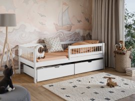 Kinderbett Edi - 90x190 cm - weiß