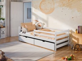 Kinderbett Leon - 90x200 cm - weiß
