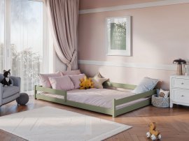 Kinderbett Fini - 140x200 cm - Oliv