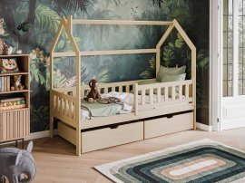 Kinderbett Haus Natan - 80x200 cm - Kiefer