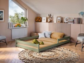 Kinderbett Zofia - 120x200 cm - Oliv