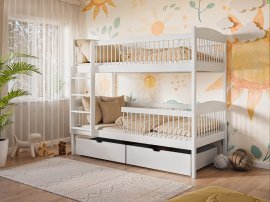 Etagenbett Luna - 90x200 cm - weiß