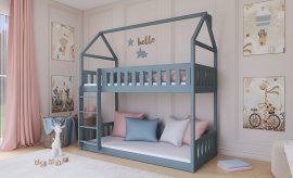 Etagenbett Pola - 80x200 cm - grau