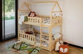 Etagenbett Pola - 90x200 cm - Kiefer