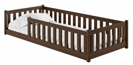 Kinderbett Bella – 80x160 cm – dunkel schokoladenbraun