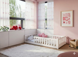 Kinderbett Bella – 90x190 – Weiß