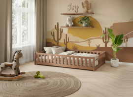 Kinderbett Ivy – 120x200 cm – Zimt