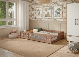 Kinderbett Levi – 140x200 cm – Zimt