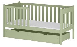 Kinderbett Alicja – 90x190 cm – Olivgrün