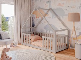 Kinderbett Haus Bee – 90x190 cm – Kaschmir