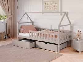 Kinderbett Haus Domi – 90x190 cm – Kaschmir