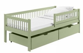 Kinderbett Edi – 90x190 cm – Oliv