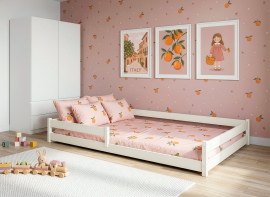 Kinderbett Fini – 140x200 cm – Creme
