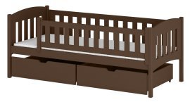 Kinderbett Gucio – 90x200 cm – dunkel schokoladenbraun