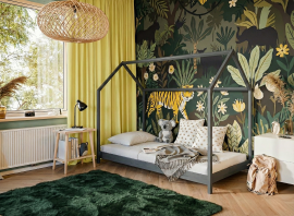 Kinderbett Hausbett Lucky – 90x200 cm – Graphit