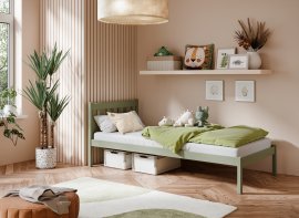 Kinderbett Martin – 90x200 cm – Oliv