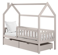 Kinderbett Haus Natan – 90x200 cm – Kaschmir