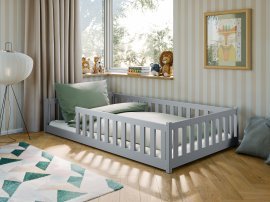 Kinderbett Otis – 120x200 cm – grau