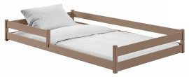 Kinderbett Zofia – 120x200 cm – Milchschokoladenfarben