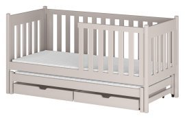 Kinderbett mit Zusatzbett Kaja – 90x190 cm – Kaschmir