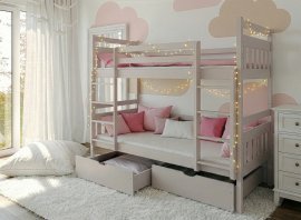 Etagenbett Adas – 80x160 cm – Kaschmir