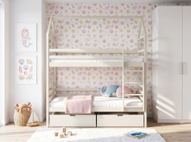 Etagenbett Alex – 90x200 cm – Creme