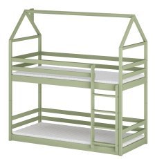 Etagenbett Axel – 80x200 cm – Oliv