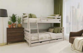 Etagenbett Fami – 90x200/120x200 cm – Kaschmir