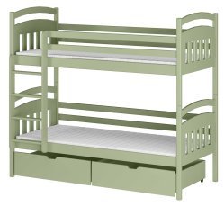 Etagenbett Gabi – 80x180 cm – Oliv