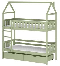 Etagenbett Gaja – 80x180 cm – Oliv