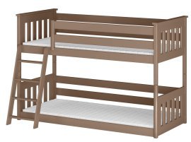 Etagenbett Kevin – 80x200 cm – milchschokoladenfarben