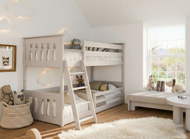 Etagenbett Kevin – 90x200 cm – Kaschmir