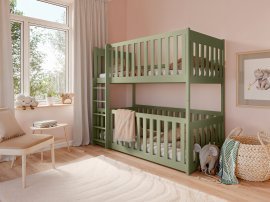 Etagenbett Konrad – 80x180 cm – Oliv