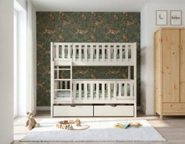 Etagenbett Ksawery – 80x180 cm – Creme
