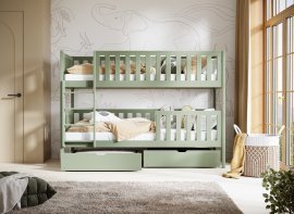 Etagenbett Michalina – 90x190 cm – Oliv